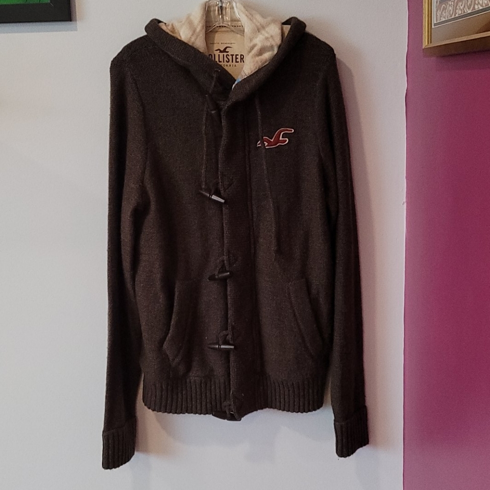 NWOT Brown zip up Hoodie from Hollister